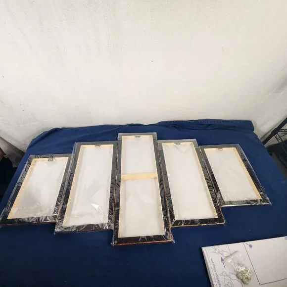 Tiger 5pc Canvas Print Wall Art 40"x20" Includes Hanging Guide and Hangers - Picture 7 of 16